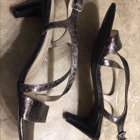 Franco Sarto Metallic Sandals - Picture 4 of 6